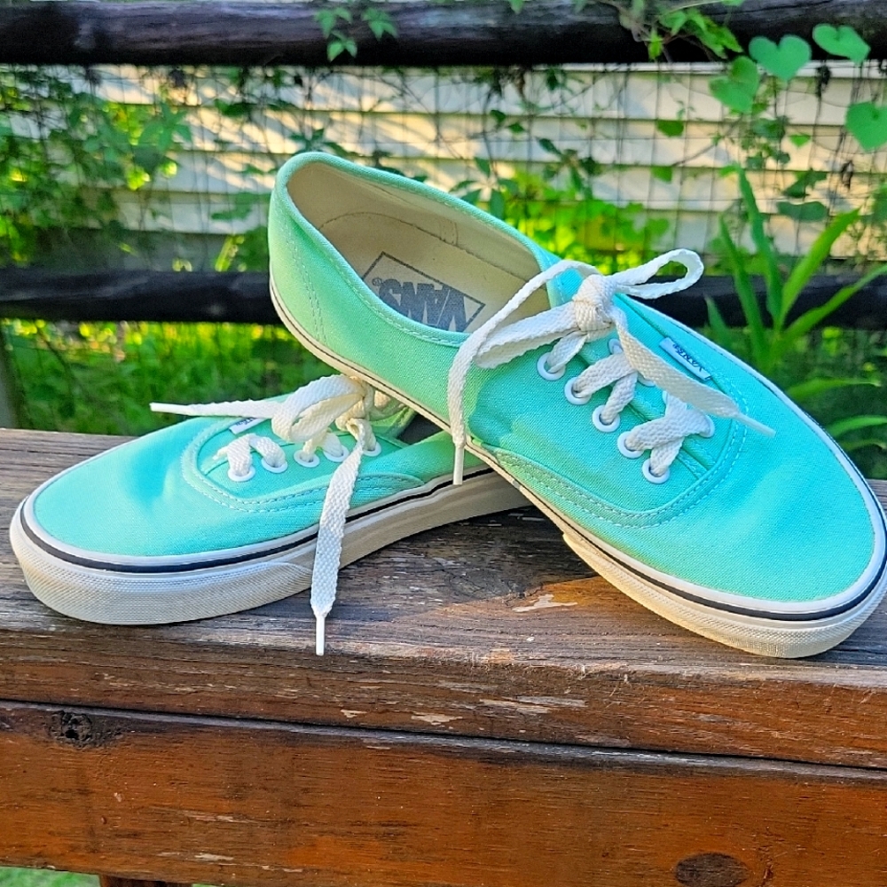 Vans Light Green Canvas Shoes
